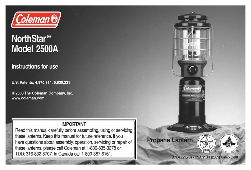 Coleman 2500A750 User manual