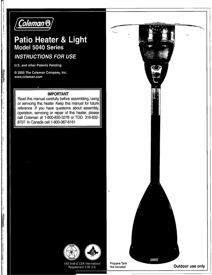 Coleman 5040-751 Instructions for use