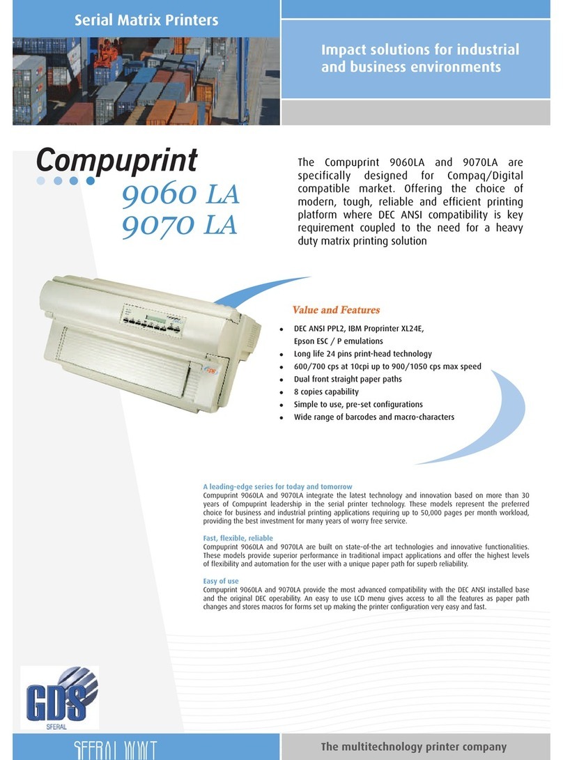 Compuprint 9060-LA User manual