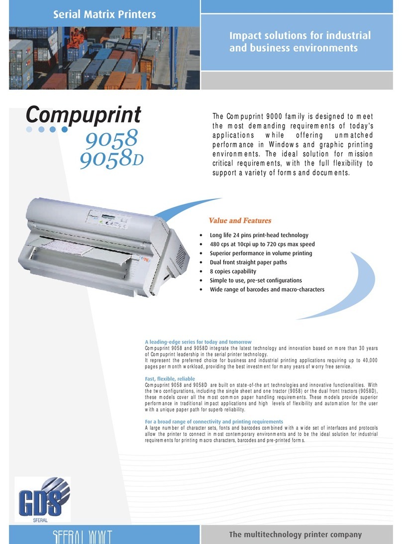 Compuprint 9058 User manual