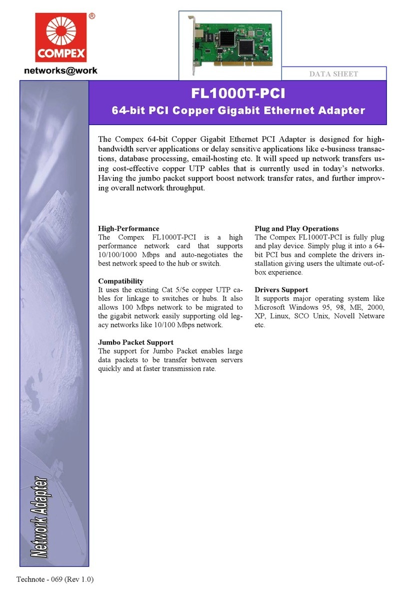 Compex FL1000T-PCI datasheet
