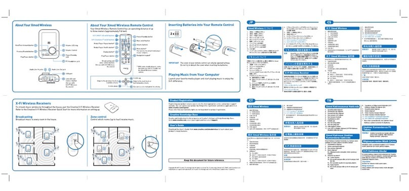 Creative Xmod Wireless Manual