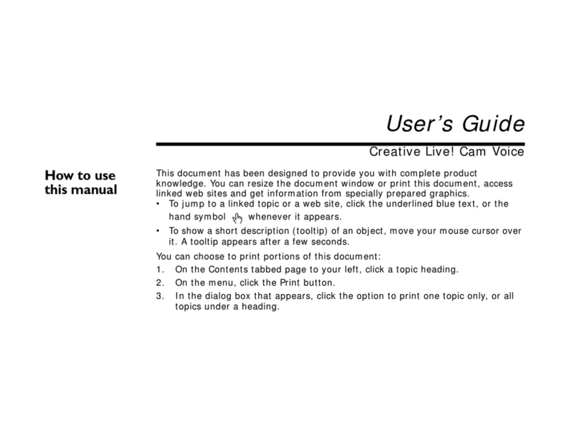 Creative Creative Live! Cam Voice User manual