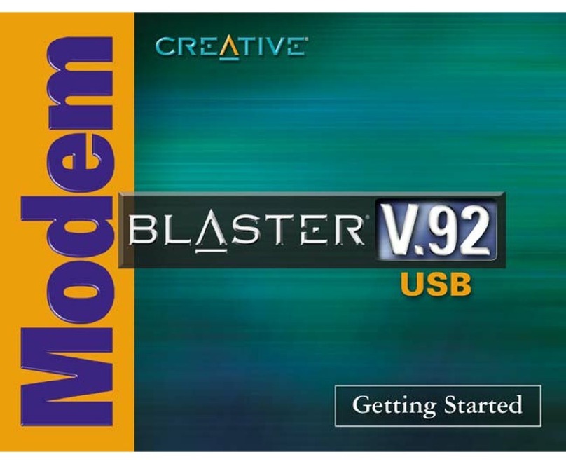 Creative V.92 USB User manual Creative V.92 USB User manual