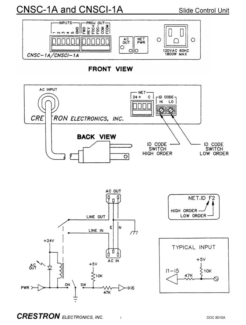 Crestron CNSC-1A install guide