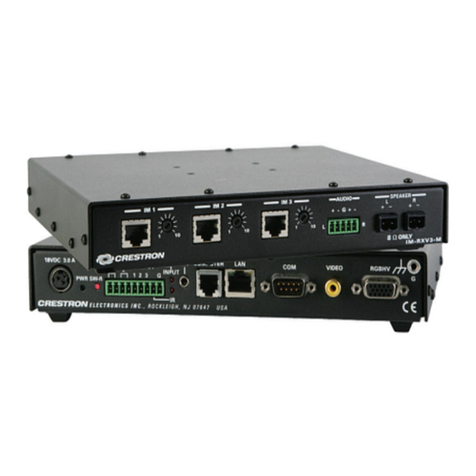 Crestron iMedia IM-RXV1 Operations & installation guide