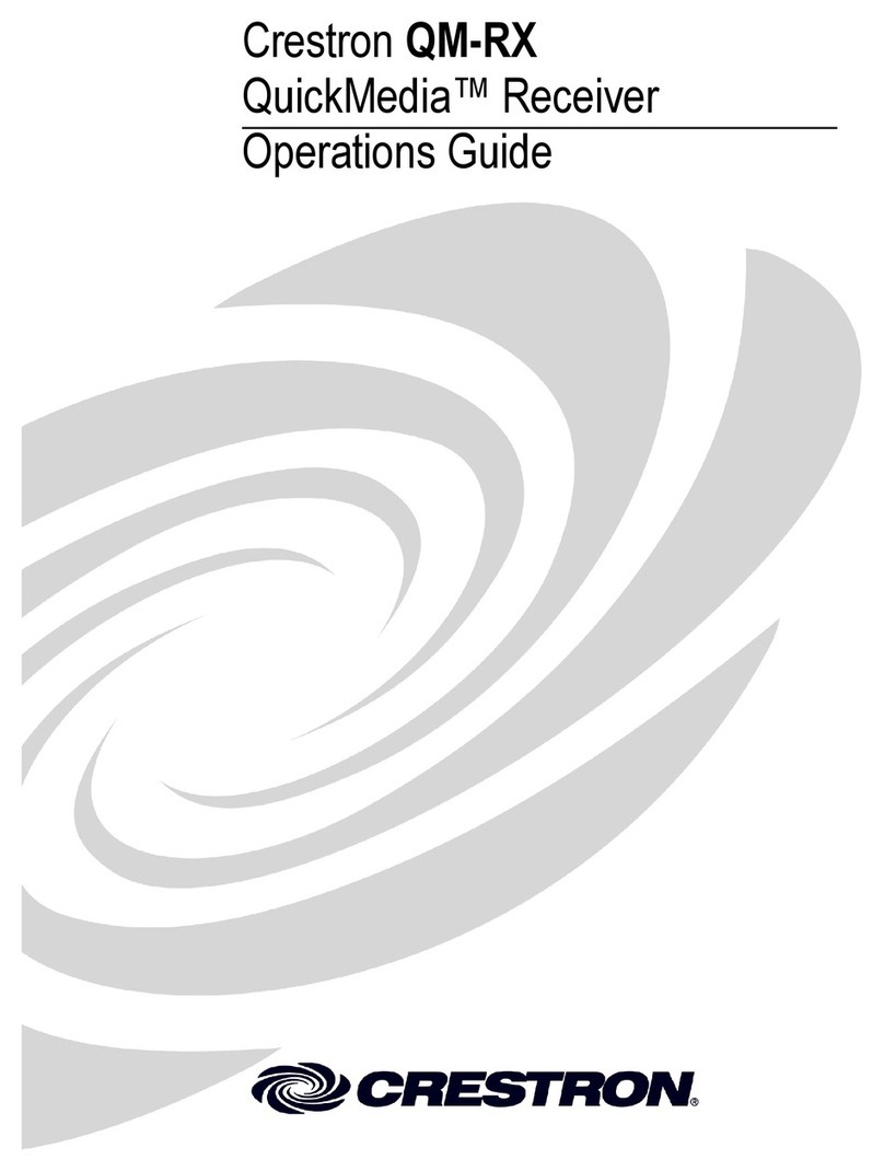Crestron QuickMedia QM-RX User manual