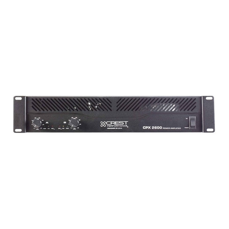 Crest Audio CPX 1500 User manual