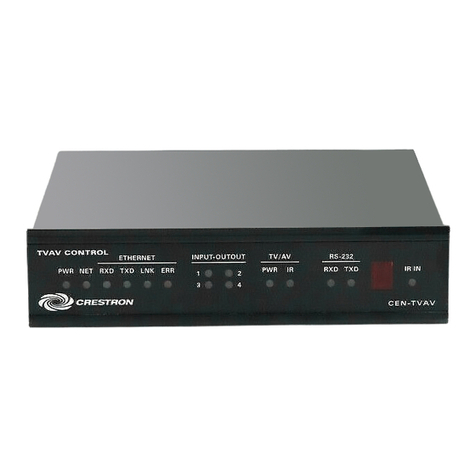 Crestron CEN-TVAV User manual
