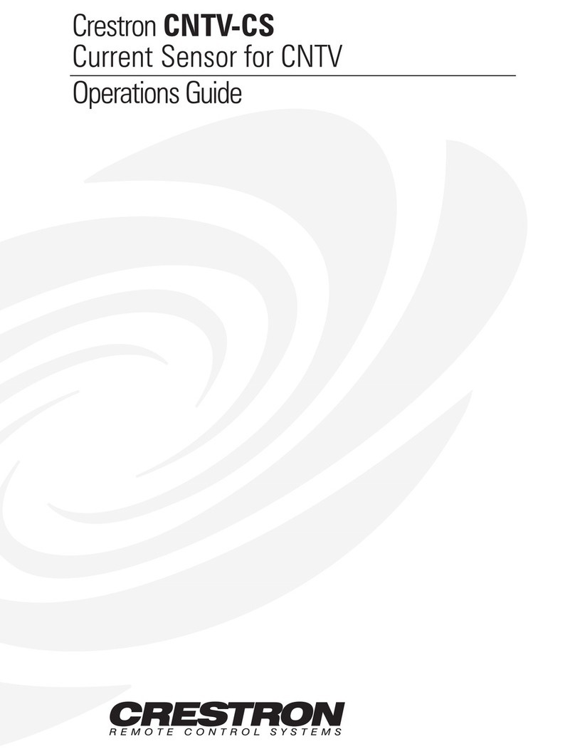Crestron CNTV-CS Operation guide