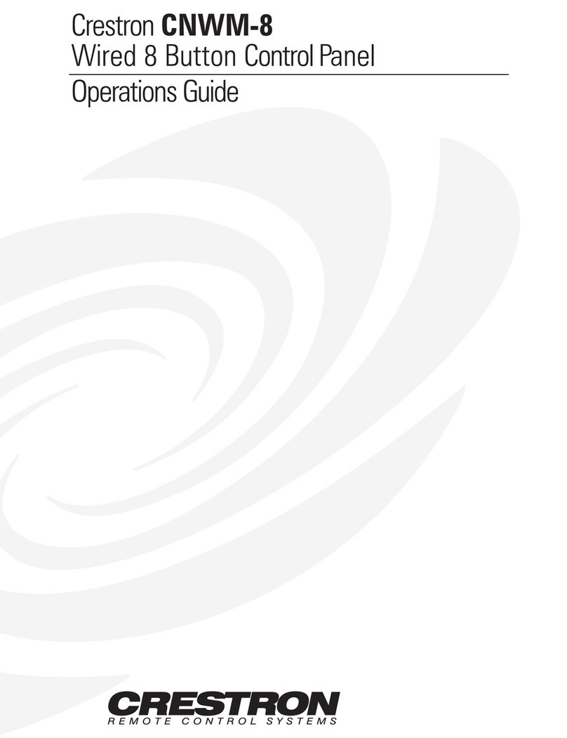 Crestron CNWM-8 User manual
