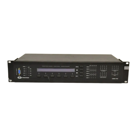 Crestron CNMSX-PRO User manual Crestron CNMSX-PRO User manual