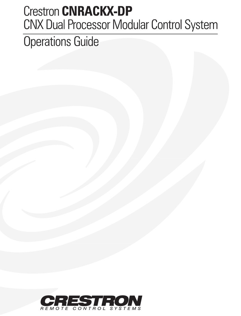 Crestron CNRACKX-DP User manual
