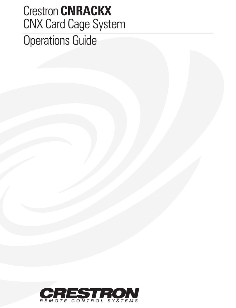 Crestron CNRACKX User manual