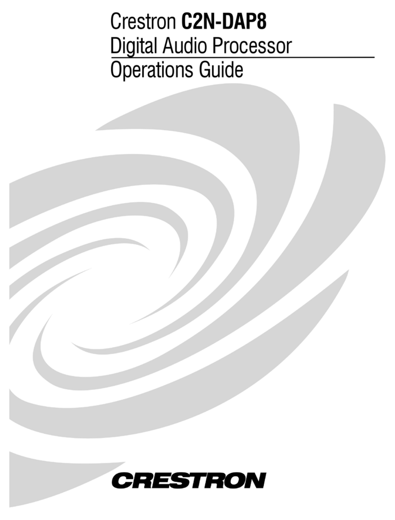Crestron C2N-DAP8 User manual