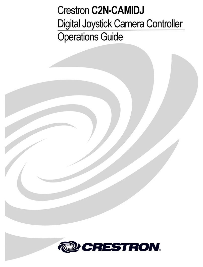 Crestron C2N-CAMIDJ Operation guide