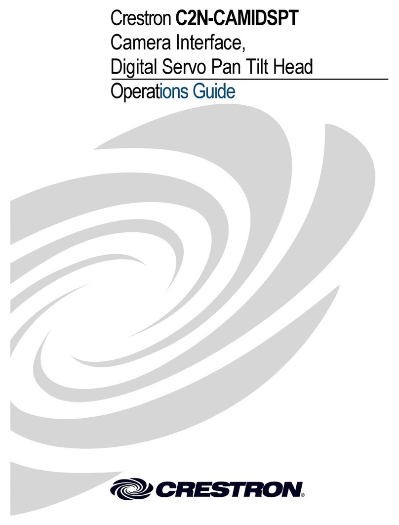 Crestron C2N-CAMIDSPT Operation guide