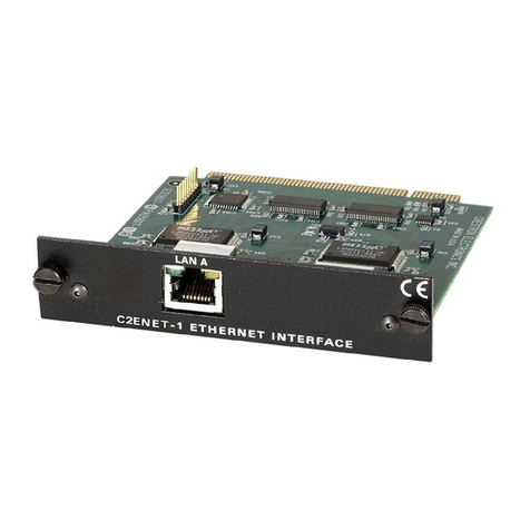 Crestron C2ENET-1 Operations & installation guide Crestron C2ENET-1 Operations & installation guide