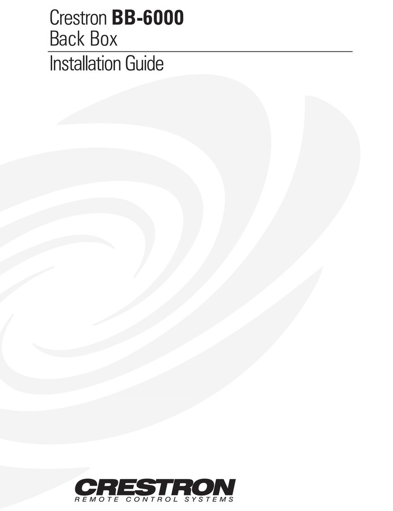 Crestron BB-6000 installation guide
