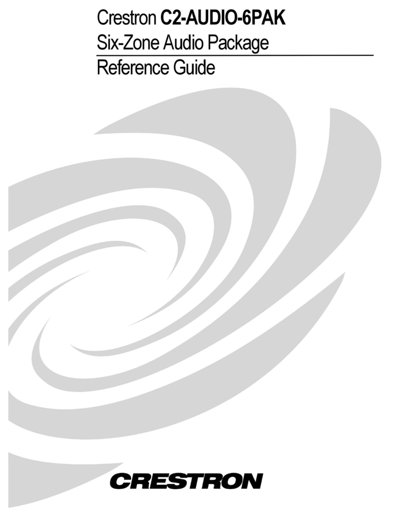Crestron C2-AUDIO-6PAK User manual