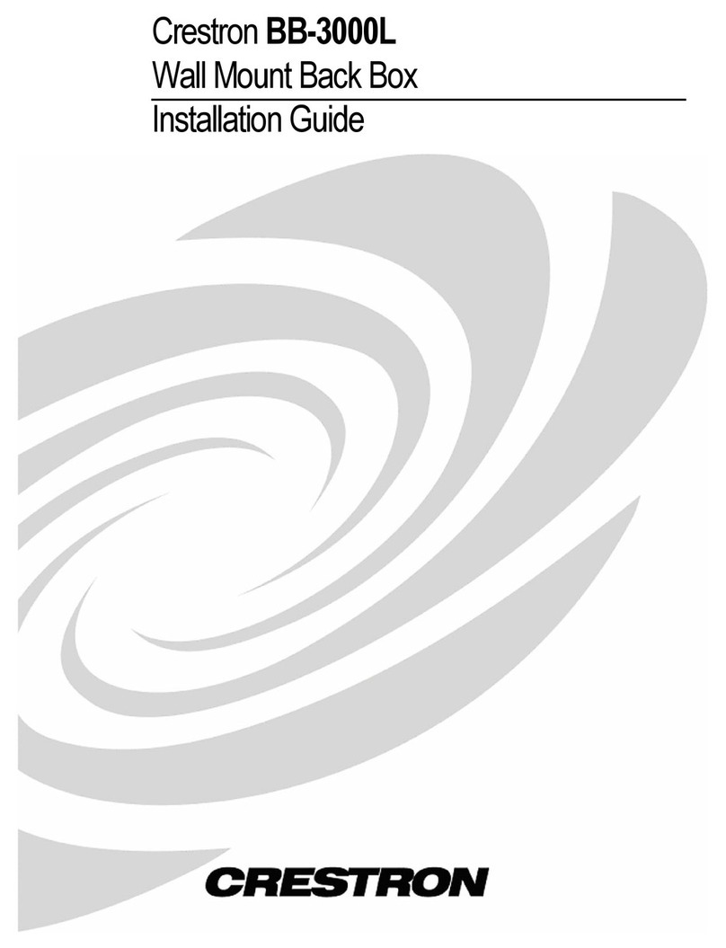 Crestron BB-3000L installation guide