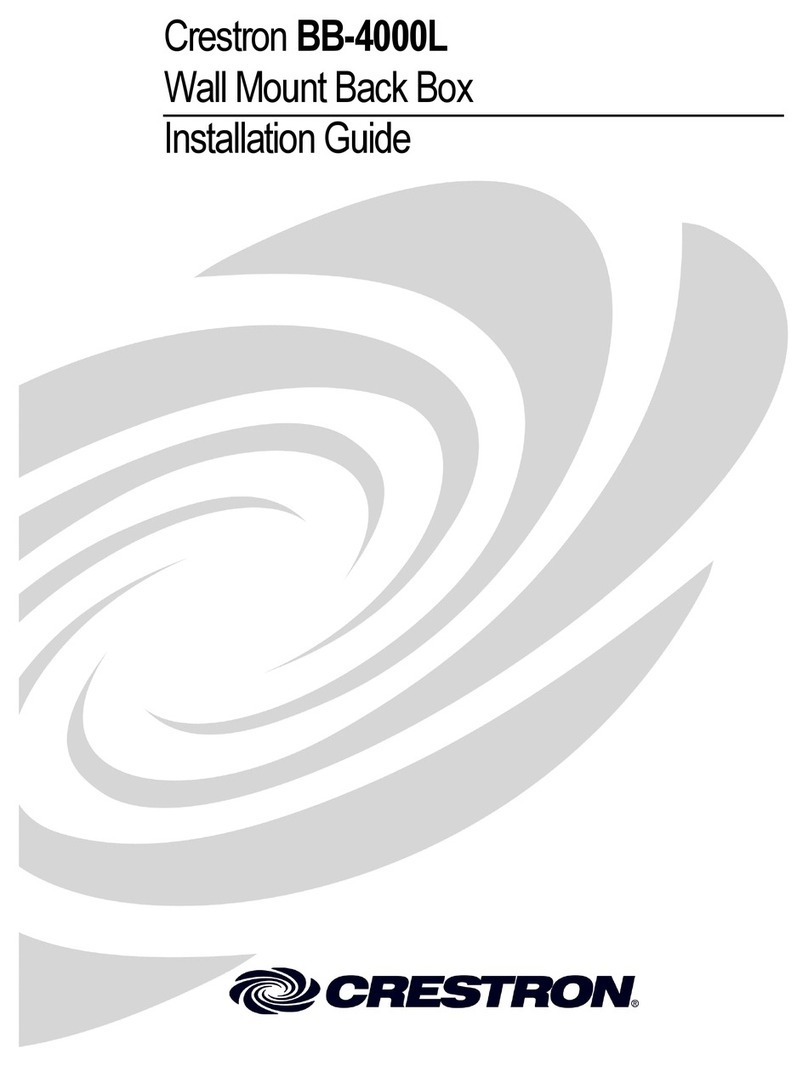 Crestron BB-4000L installation guide