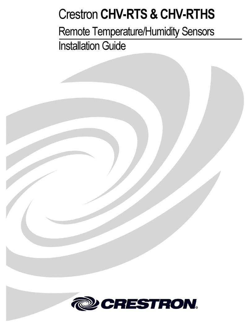 Crestron CHV-RTS installation guide Crestron CHV-RTS installation guide