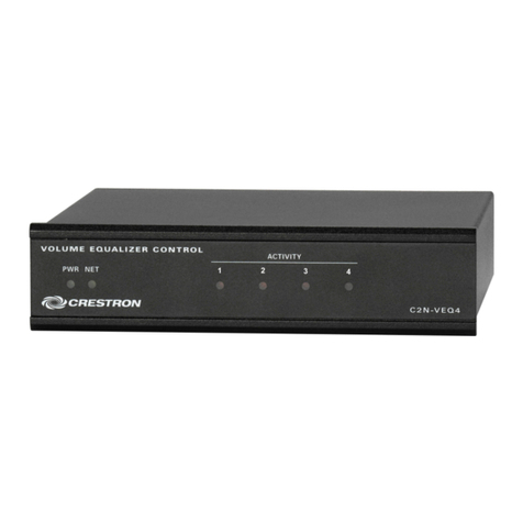 Crestron C2N-VEQ4 User manual