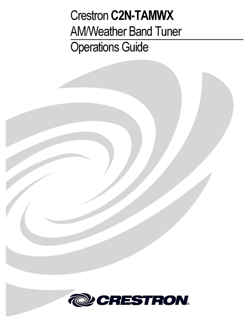 Crestron C2N-TAMWX Operation guide