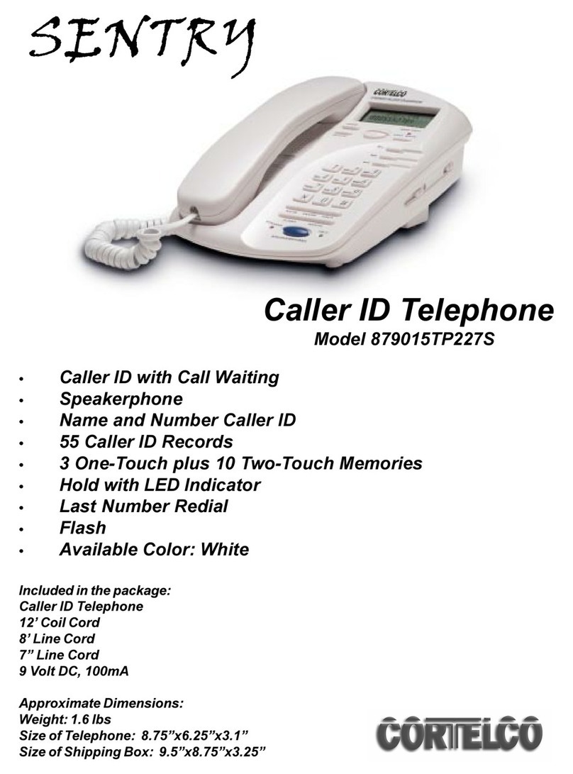 Cortelco Sentry 8790 User manual