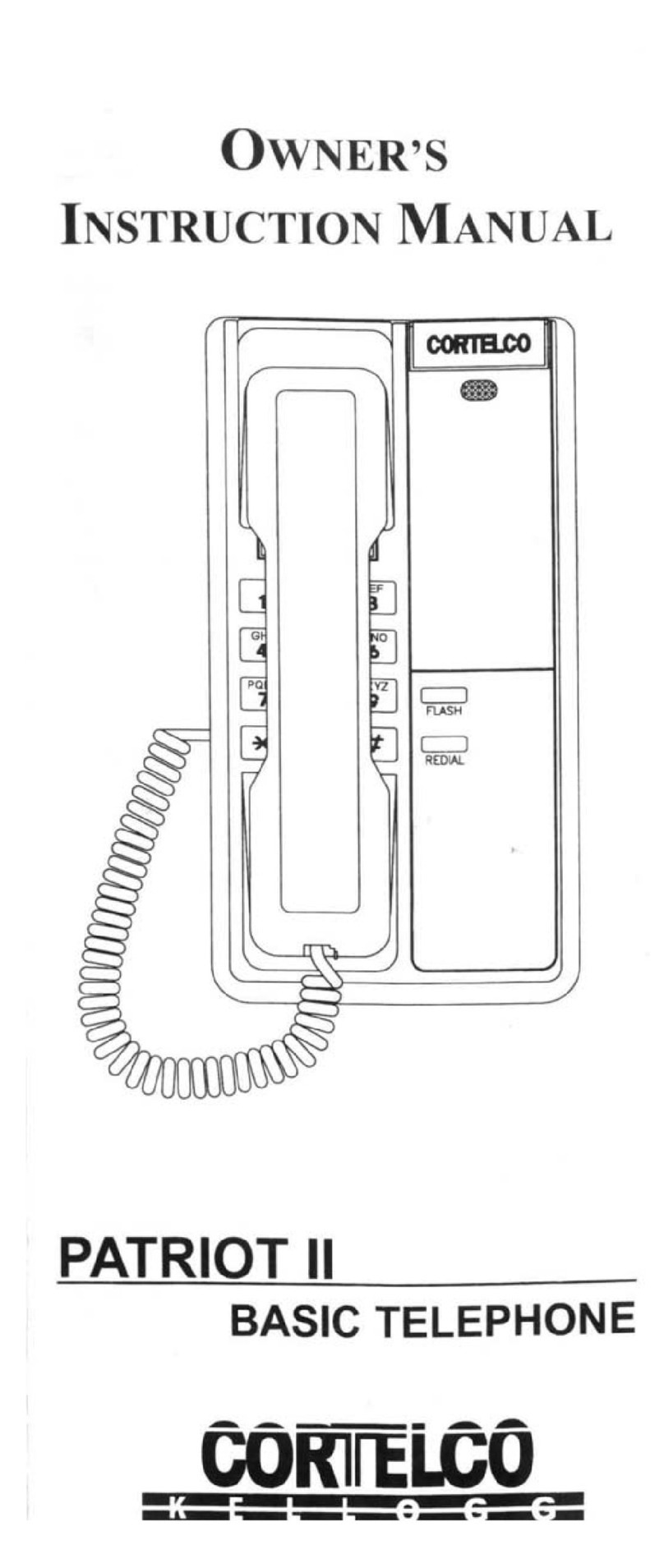 Cortelco Patriot II 2192 Setup guide