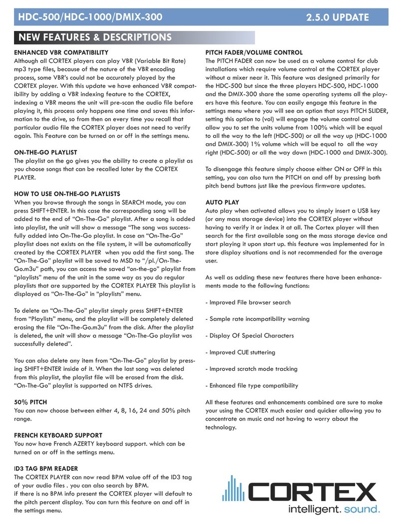 Cortex DMIX-300 Owner's manual Cortex DMIX-300 Owner's manual