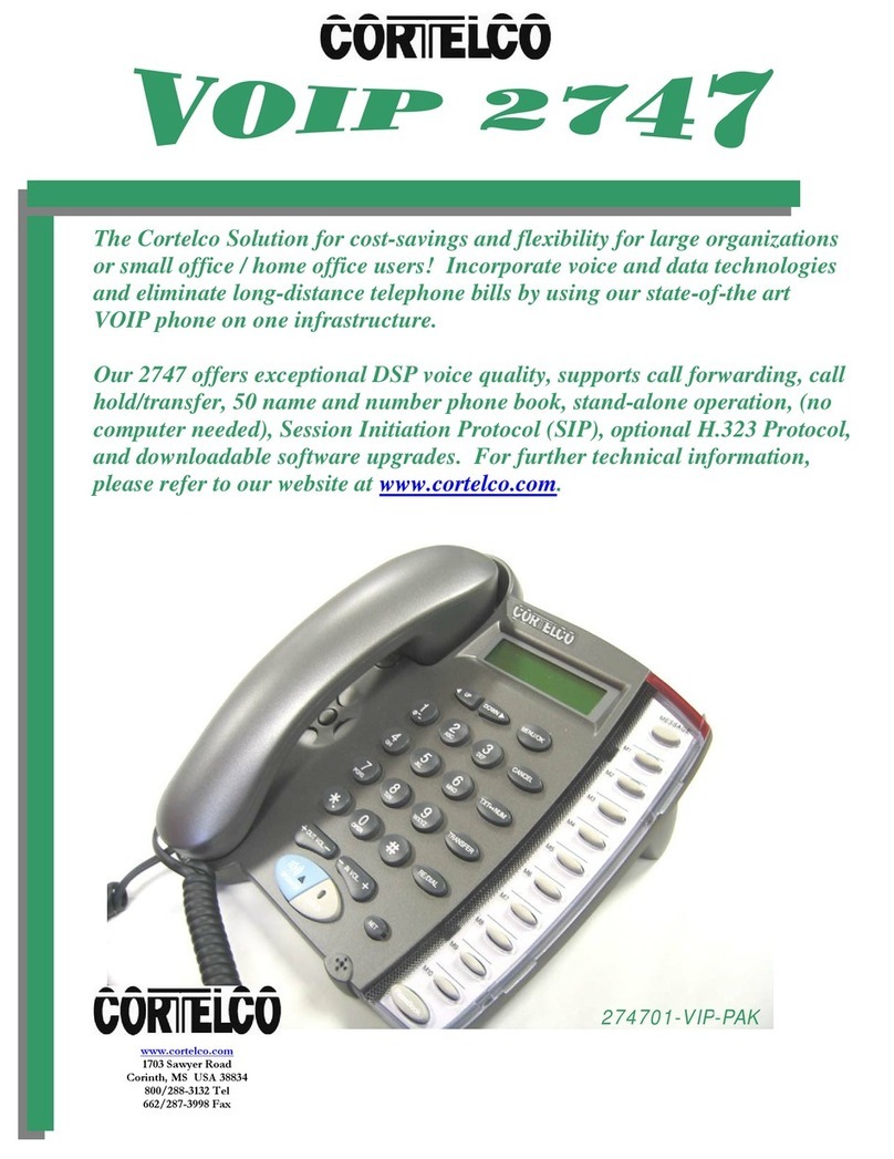 Cortelco VOIP 2747 User manual