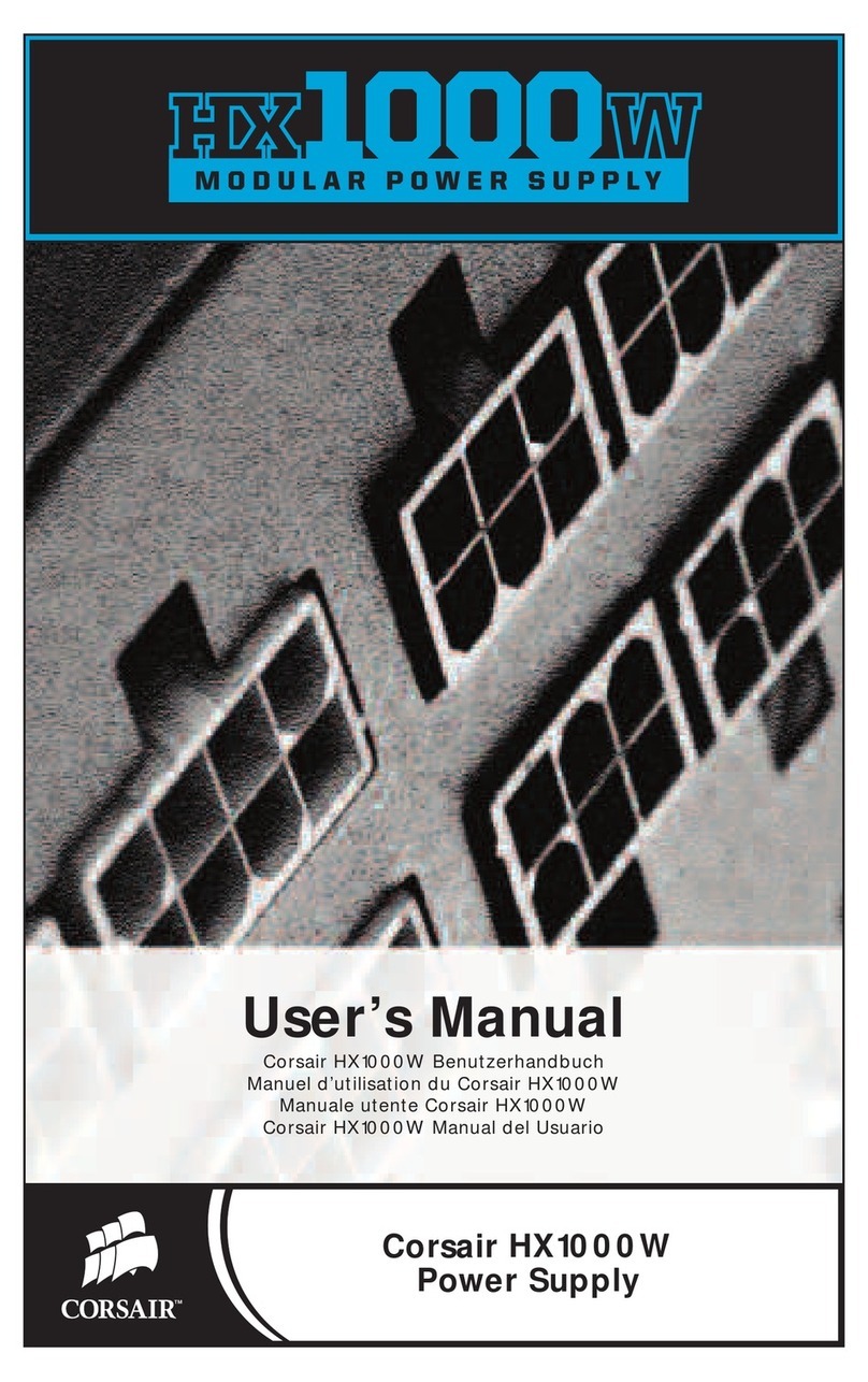 Corsair HX1000W User manual