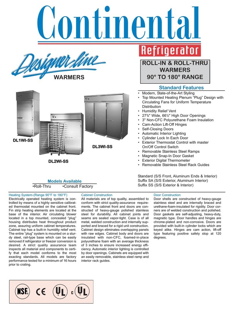 Continental Refrigerator DL1WI-SS Specifications