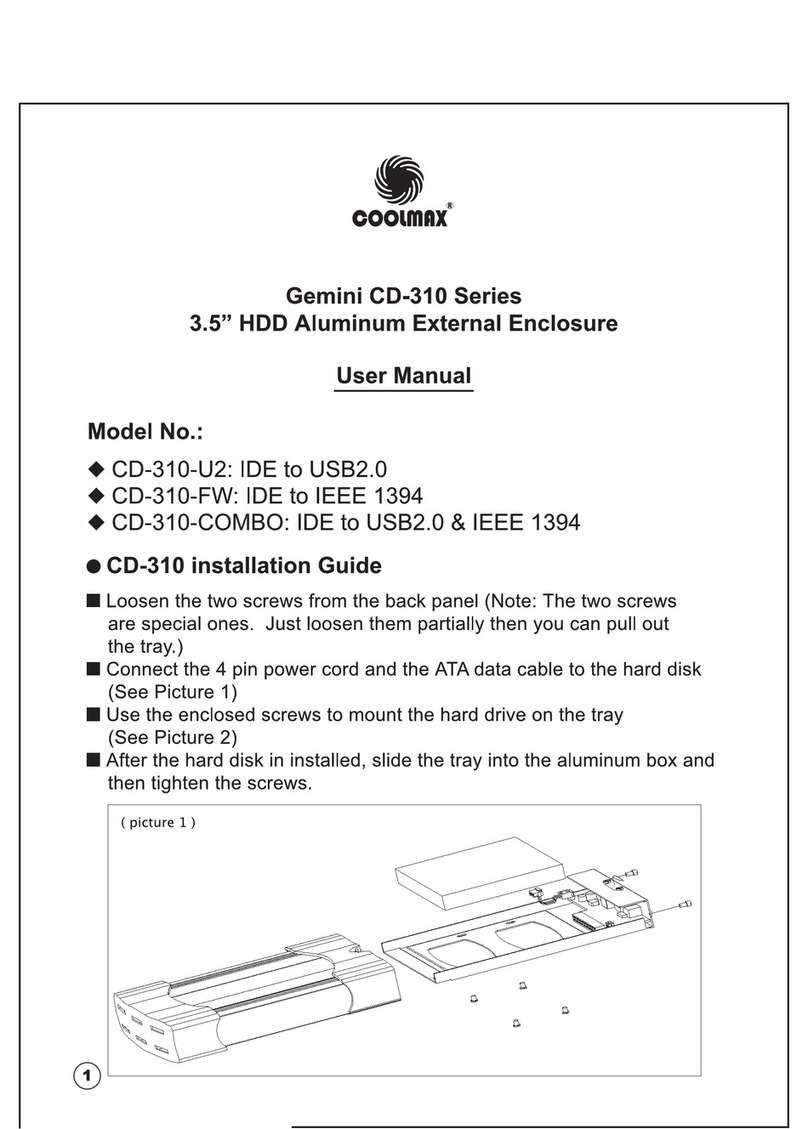 Coolmax CD-310-U2 user manual
