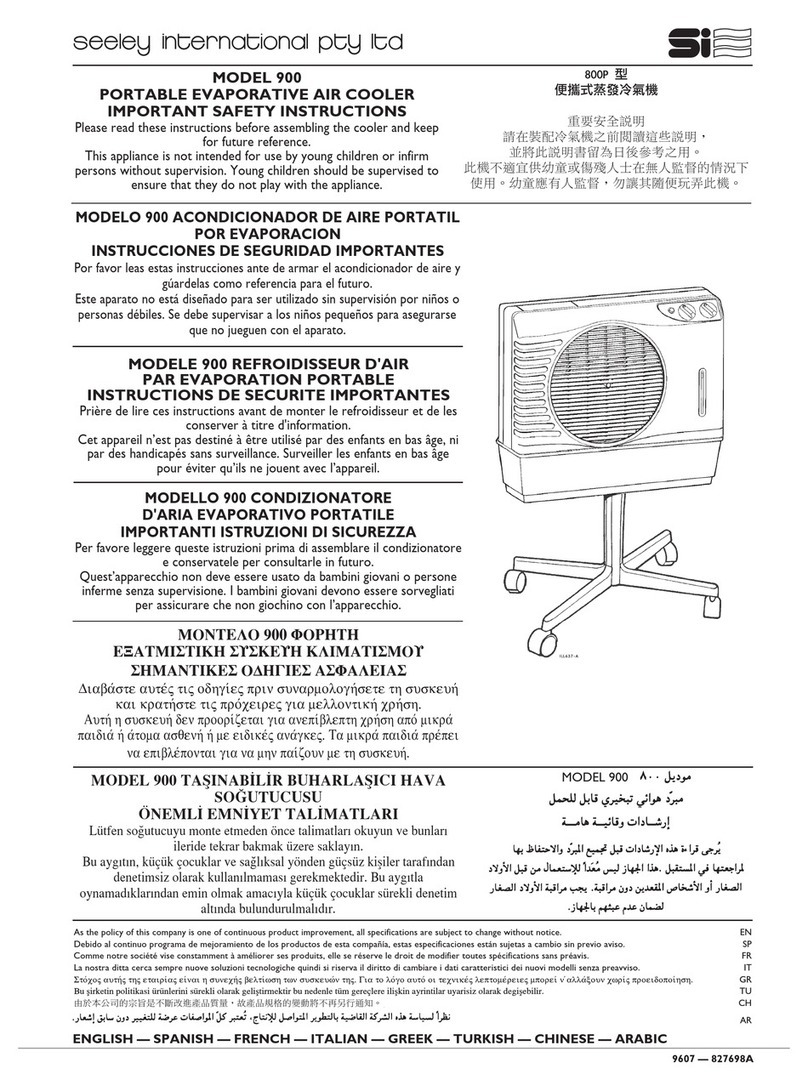 Seeley Prestige 900 User manual
