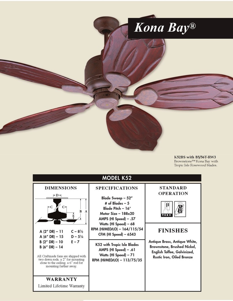 Craftmade K52 User manual