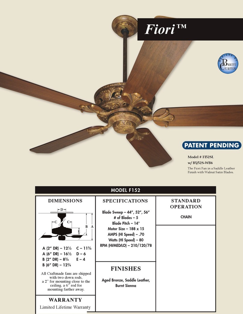 Craftmade FI52 User manual
