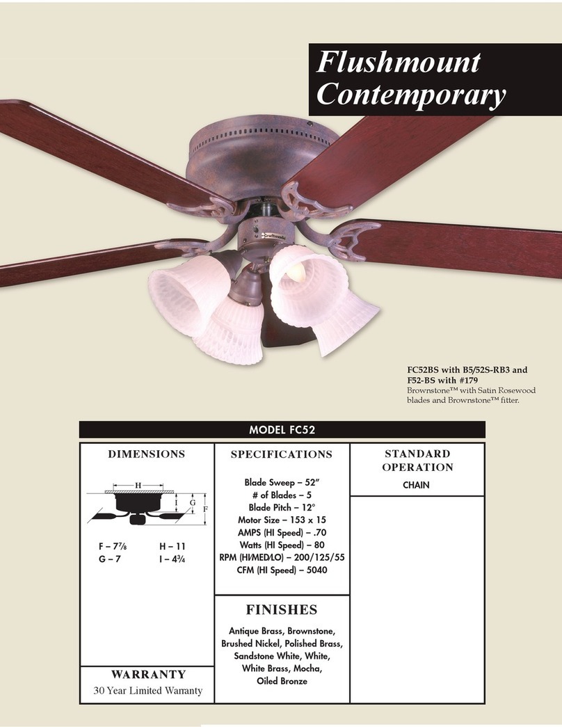 Craftmade FC52 User manual