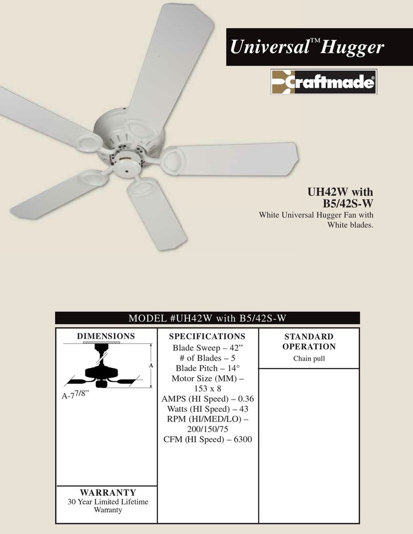 Craftmade UH42 User manual