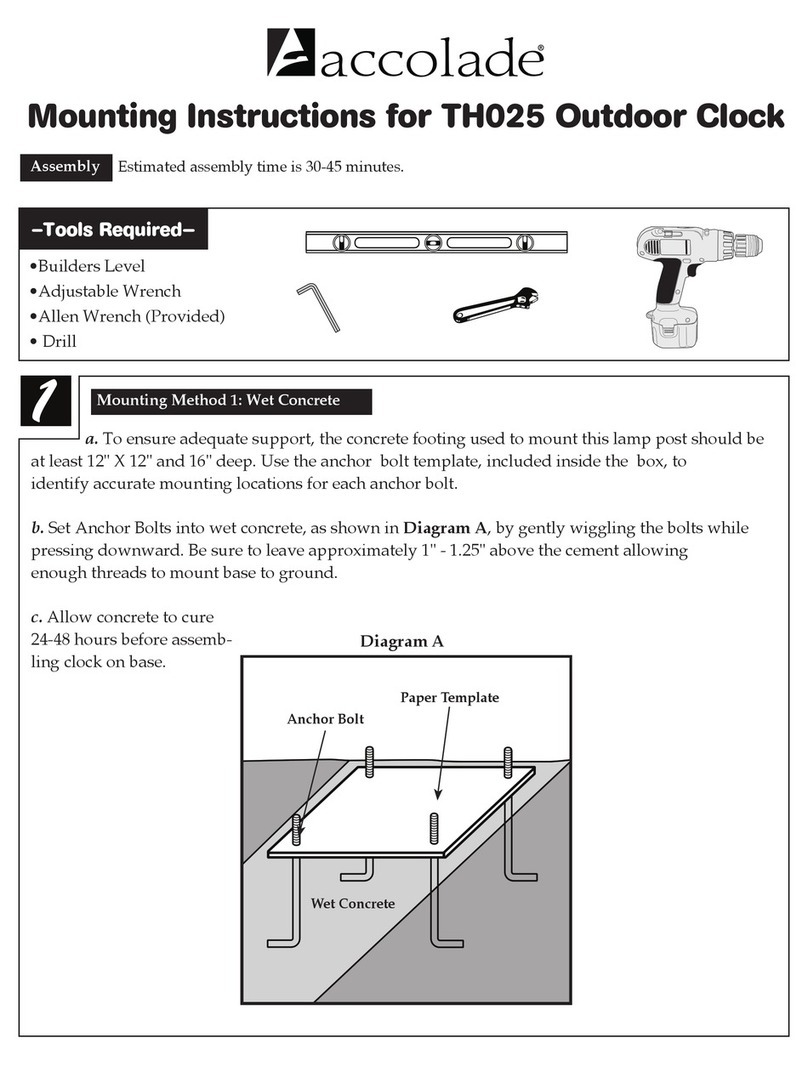 Craftmade Accolade TH025 Mounting instructions Craftmade Accolade TH025 Mounting instructions