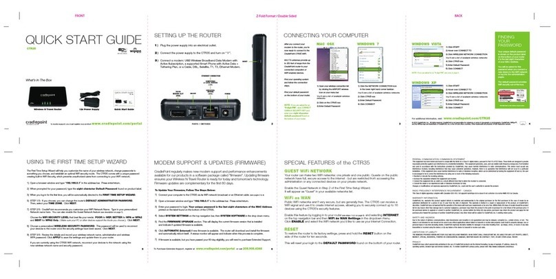 Cradlepoint CTR35 quick start guide