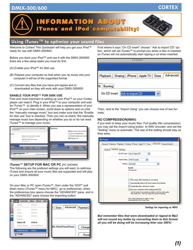 Cortex DMIX-300 Guide Cortex DMIX-300 Guide
