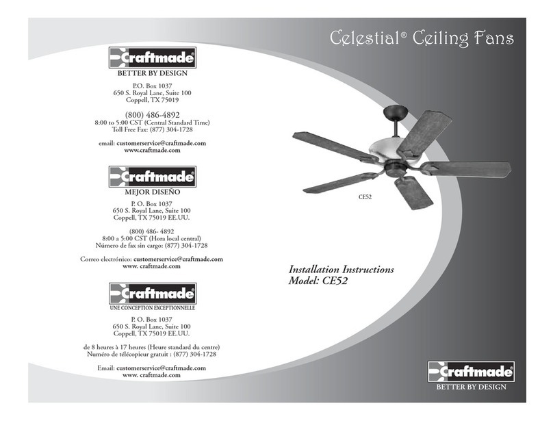 Craftmade Celestial CE52 User manual