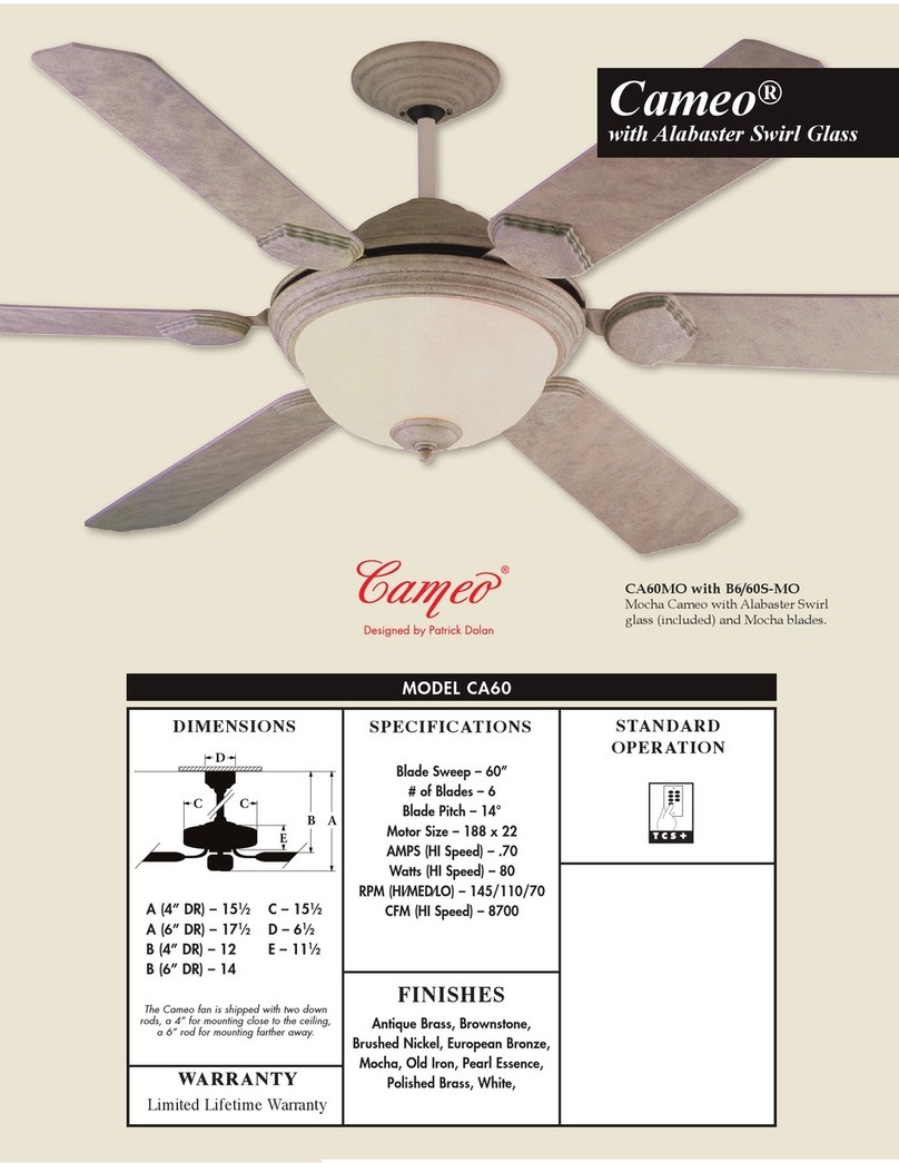 Craftmade Cameo CA60 User manual