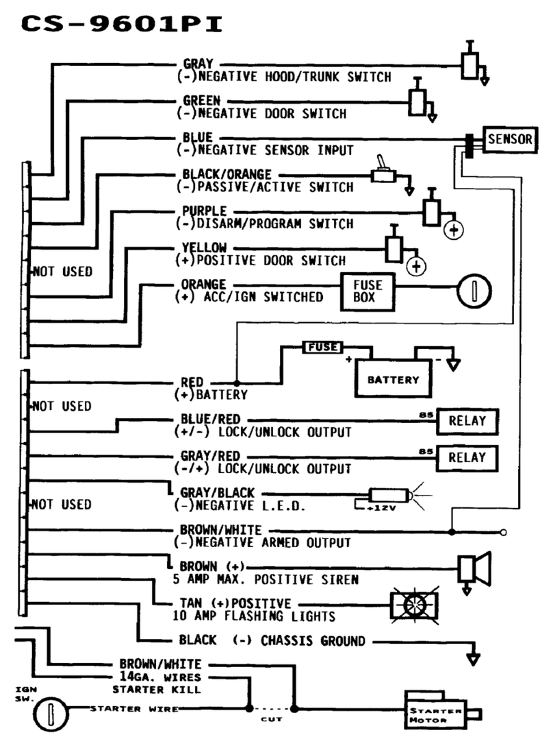CrimeStopper CS-9601PI Wiring diagram