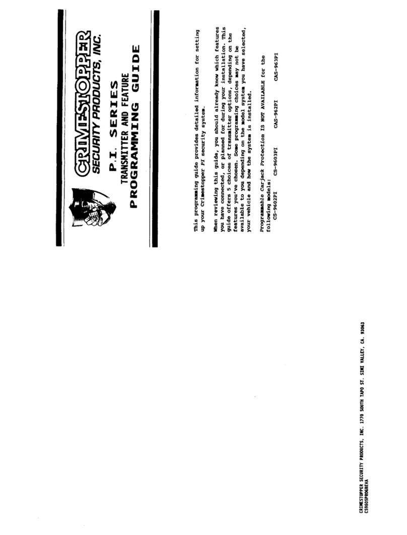 CrimeStopper CS-9602PI Operating instructions