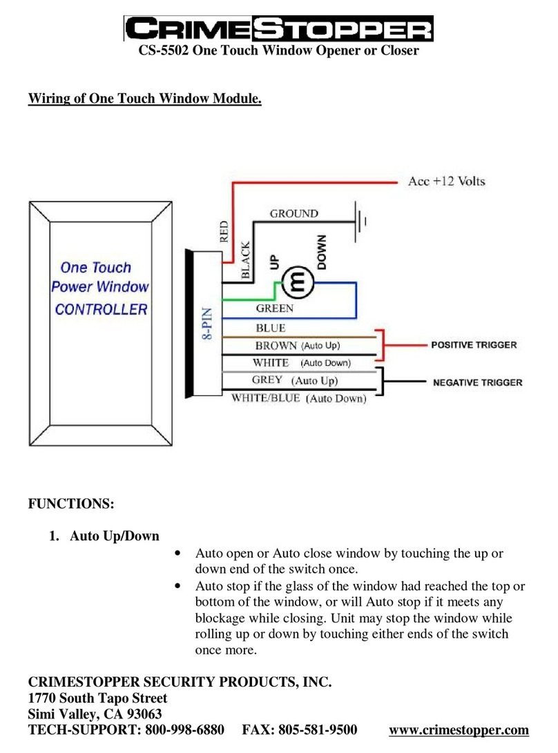CrimeStopper CS-5502 Wiring instruction CrimeStopper CS-5502 Wiring instruction