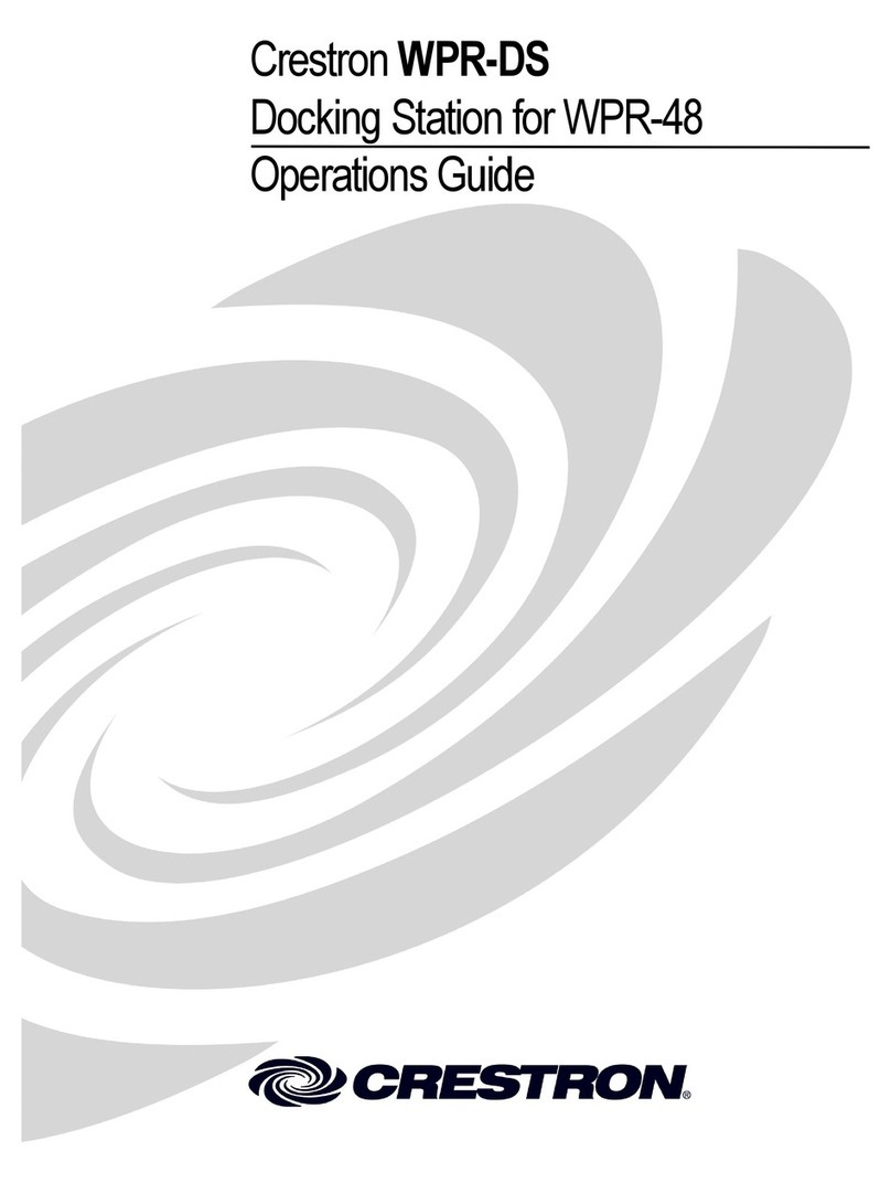 Crestron WPR-DS Operation guide